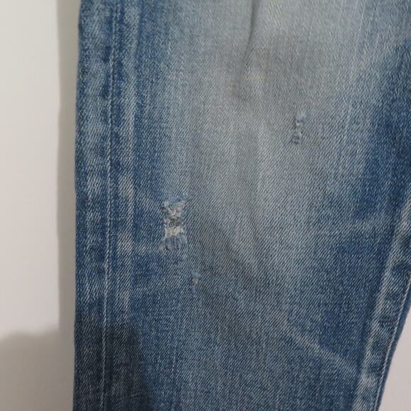 Moussy Womens Sz 26 Distressed Skinny Jeans Frayed Hem - Picture 5 of 10